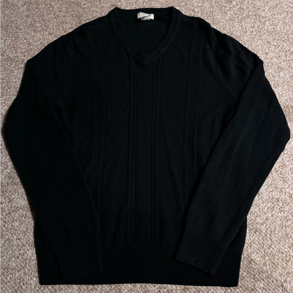 LOT of 3 Dockers V-neck sweaters men’s medium - Picture 2 of 11